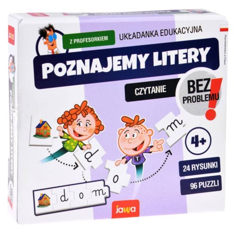 Jawa Edukacyjna gra - układanka Poznajemy LITERY z profesorkiem GR0662 Jawa Edukacyjna gra - układanka Poznajemy LITERY z profesorkiem GR0662