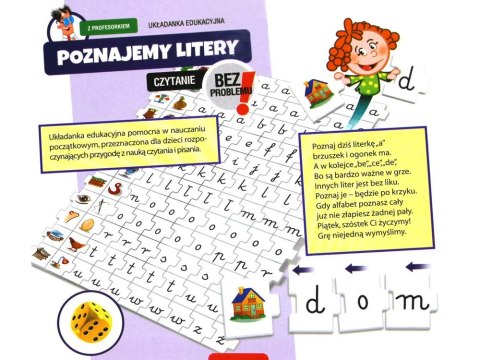 Jawa Edukacyjna gra - układanka Poznajemy LITERY z profesorkiem GR0662 Jawa Edukacyjna gra - układanka Poznajemy LITERY z profesorkiem GR0662
