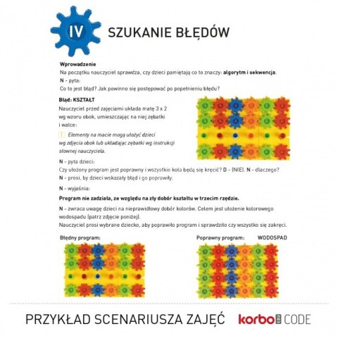 Zestaw Klocki Korbo EDU Code 420 el. + Książka z kartami pracy 83 x A4 Zestaw Klocki Korbo EDU Code 420 el. + Książka z kartami pracy 83 x A4