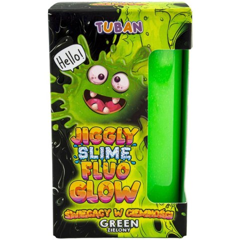 Tuban Jiggle Slime Fluo glow zielony świecący w ciemności 430g ZA5655 Tuban Jiggle Slime Fluo glow zielony świecący w ciemności 430g ZA5655