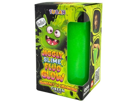 Tuban Jiggle Slime Fluo glow zielony świecący w ciemności 430g ZA5655 Tuban Jiggle Slime Fluo glow zielony świecący w ciemności 430g ZA5655