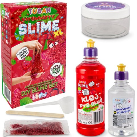 Tuban kreatywny zestaw sensoryczny Slime - Truskawka XL ZA5635 Tuban kreatywny zestaw sensoryczny Slime - Truskawka XL ZA5635