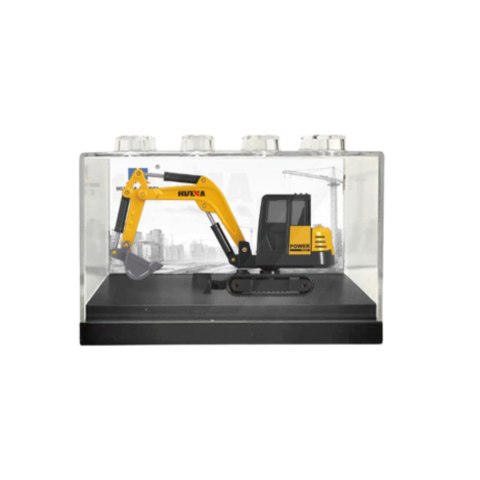 Koparka Gąsienicowa Metalowa Model Kolekcjonerski Huina Żółta1:80 Koparka Gąsienicowa Metalowa Model Kolekcjonerski Huina Żółta1:80