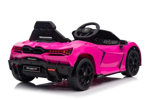 Lamborghini Revuelto na akumulator dla dziecka 4x4 Różowy