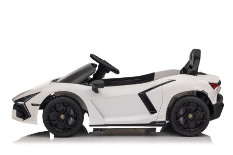 Pojazd na akumulator dla dziecka Lamborghini Revuelto Białe 4x4