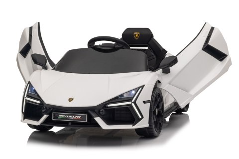 Pojazd na akumulator dla dziecka Lamborghini Revuelto Białe 4x4