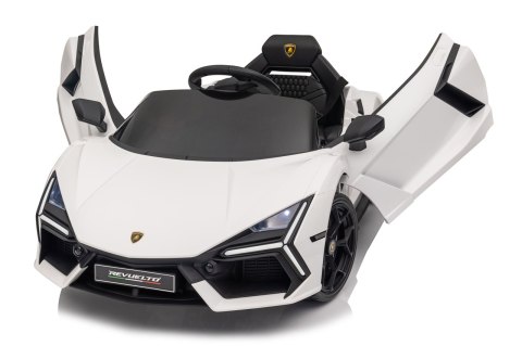 Pojazd na akumulator dla dziecka Lamborghini Revuelto Białe 4x4