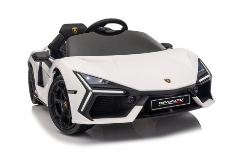 Pojazd na akumulator dla dziecka Lamborghini Revuelto Białe 4x4
