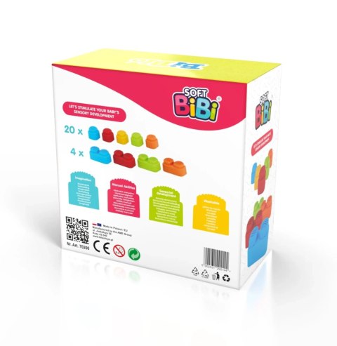 Klocki sensoryczne Soft BiBi 24 el.