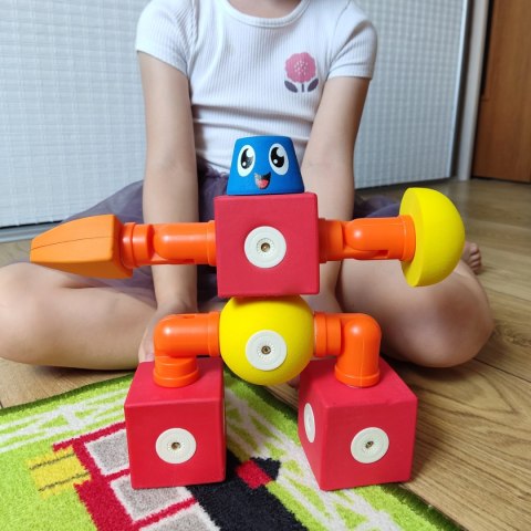 Klocki magnetyczne piankowe MagFlexi 75 el. - zestaw 3+