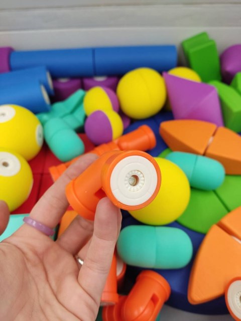 Klocki magnetyczne piankowe MagFlexi 75 el. - zestaw 3+
