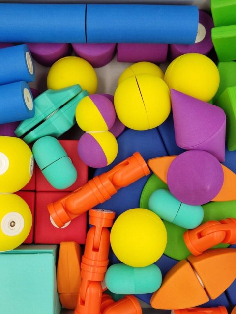 Klocki magnetyczne piankowe MagFlexi 75 el. - zestaw 3+