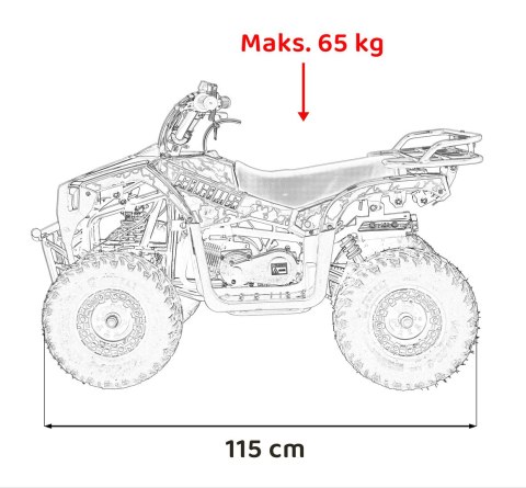 Pojazd Quad Spalinowy 49CC SIRIUS Niebieski