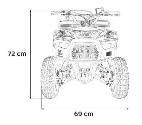 Pojazd Quad Spalinowy 49CC SIRIUS Żółty
