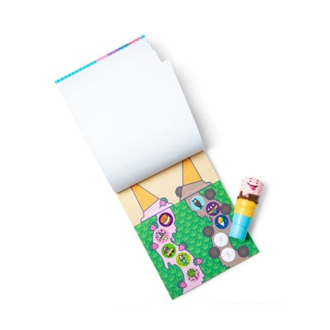 Sticker Wow - Książeczka i stempelek z naklejkami - Lody