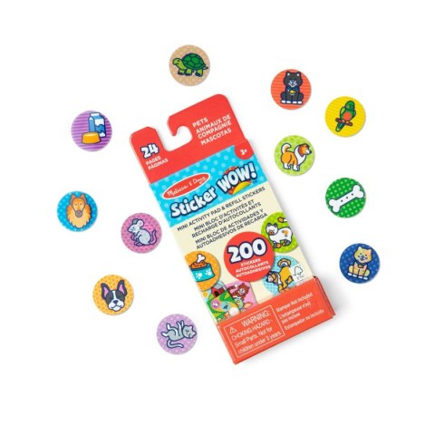 Sticker WOW wkład 200 naklejek zwierzęta - Melissa & Doug 3+