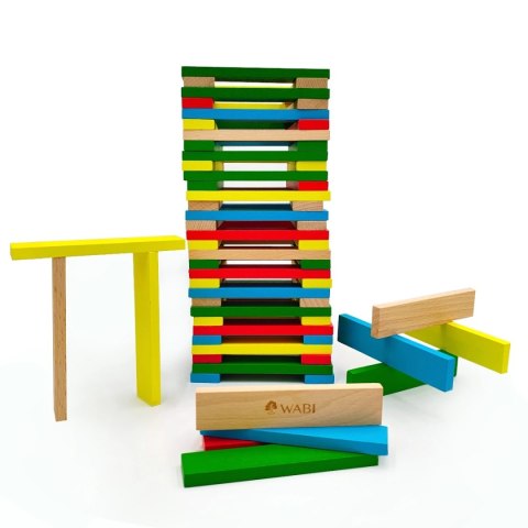 Klocki drewniane WABI Planks 200 el. 12 cm - zestaw 3+