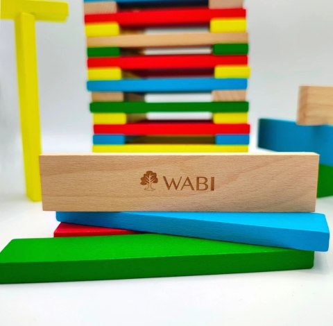 Klocki drewniane WABI Planks 200 el. 12 cm - zestaw 3+