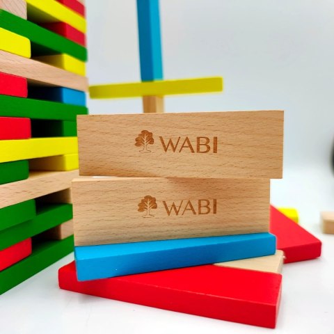 Klocki drewniane WABI Planks 8 cm - 200 szt.