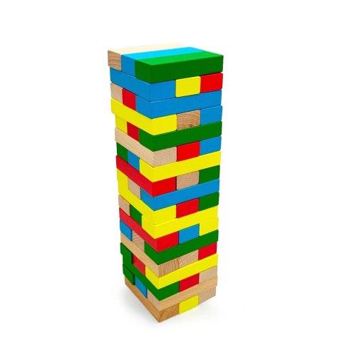 Klocki drewniane wieża WABI Tower - 54 el.