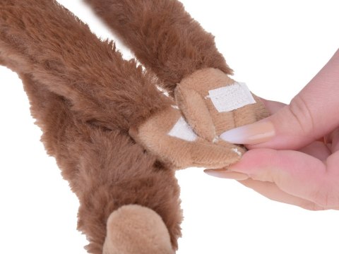 Maskotka małpka wisząca brązowa z rzepami 45cm ZA5656 Maskotka małpka wisząca brązowa z rzepami 45cm ZA5656