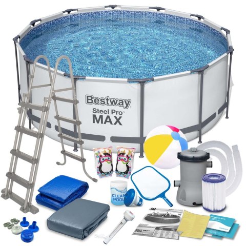 Basen ogrodowy stelażowy 366 x 122 cm 18w1 Bestway 56420 Basen ogrodowy stelażowy 366 x 122 cm 18w1 Bestway 56420