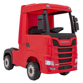 Pojazd Elektryczny Scania R-SERIE 4x4 czerwony – Ciężarówka na Akumulator dla Dziecka