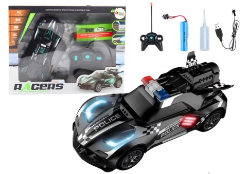 Auto Sportowe R/C Policyjne Czarne Zdalnie Sterowane Auto Sportowe R/C Policyjne Czarne Zdalnie Sterowane