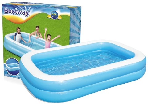 Basen dmuchany rodzinny 262 x 175 x 51 cm Bestway 54006 Basen dmuchany rodzinny 262 x 175 x 51 cm Bestway 54006