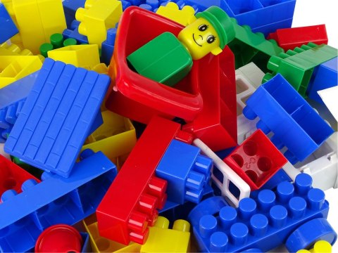 Kolorowe Klocki Konstrukcyjne K2 Duże 130 Elementów Kolorowe Klocki Konstrukcyjne K2 Duże 130 Elementów