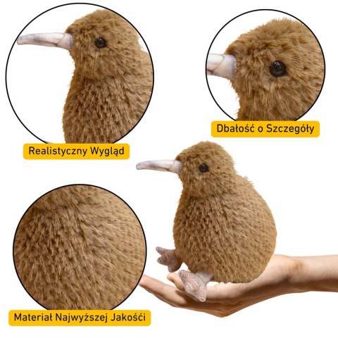 Pluszowy Ptak Kiwi Pluszak Maskotka Przytulanka Jasnobrązowy 21cm Pluszowy Ptak Kiwi Pluszak Maskotka Przytulanka Jasnobrązowy 21cm