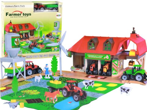 Zestaw Duża Farma Traktor z Przyczepą Akcesoria 48 Elementów Zestaw Duża Farma Traktor z Przyczepą Akcesoria 48 Elementów