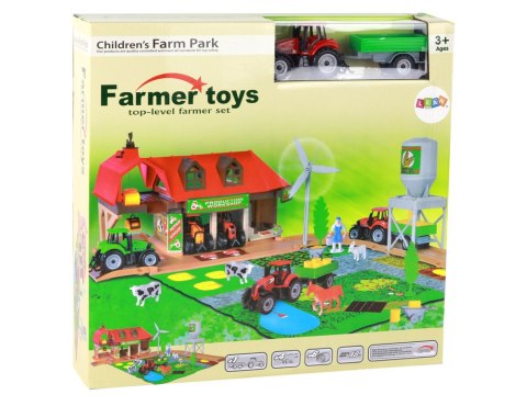 Zestaw Duża Farma Traktor z Przyczepą Akcesoria 48 Elementów Zestaw Duża Farma Traktor z Przyczepą Akcesoria 48 Elementów