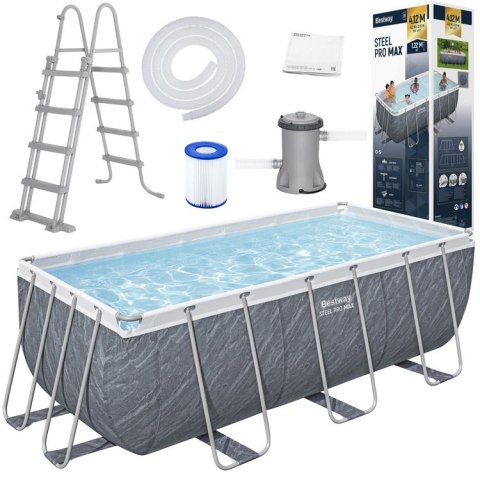 Bestway Basen stelaż 412x201x122 rattan 10w1 56722