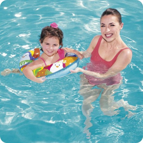 Koło plażowe do pływania Morskie Przygody dla dzieci Bestway 36113 delfin