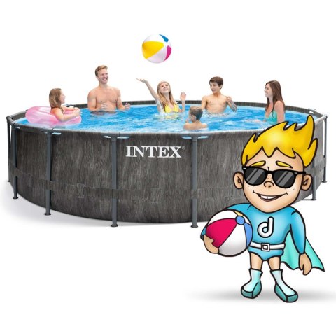 Basen ogrodowy stelażowy 457 x 122 cm zestaw 21w1 INTEX 26742 Basen ogrodowy stelażowy 457 x 122 cm zestaw 21w1 INTEX 26742