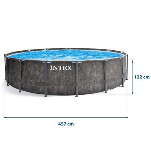 Basen ogrodowy stelażowy 457 x 122 cm zestaw 21w1 INTEX 26742 Basen ogrodowy stelażowy 457 x 122 cm zestaw 21w1 INTEX 26742