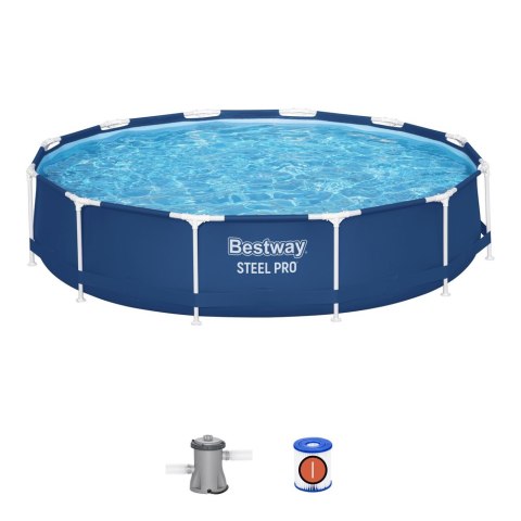 Basen ogrodowy stelażowy 366 x 76 cm zestaw Bestway 56681