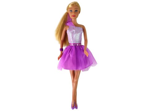 Lalka Lucy Sukienka Fioletowa Brokat Zestaw Buty Lalka Lucy Sukienka Fioletowa Brokat Zestaw Buty