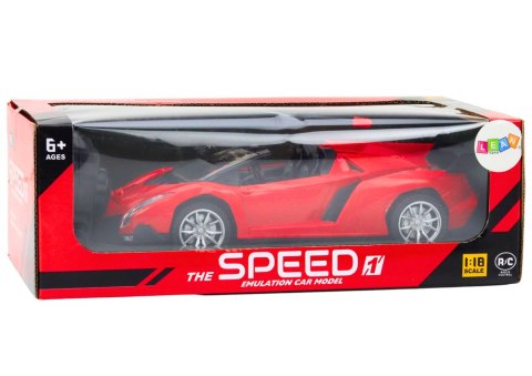 Samochód Sportowy Zdalnie Sterowany Auto RC 1:18 Czerwony Samochód Sportowy Zdalnie Sterowany Auto RC 1:18 Czerwony