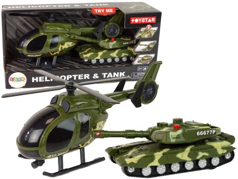 Zestaw Militarny Czołg Napęd Frykcyjny Helikopter Zestaw Militarny Czołg Napęd Frykcyjny Helikopter