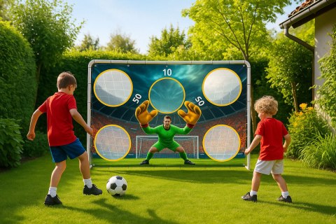 Bramka piłkarska treningowa + mata celnościowa 180x122 cm MultiGarden Bramka piłkarska treningowa + mata celnościowa 180x122 cm MultiGarden