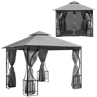 Namiot pawilon ogrodowy 2w1 3x3 m moskitiera i pełne ścianki MultiGarden
