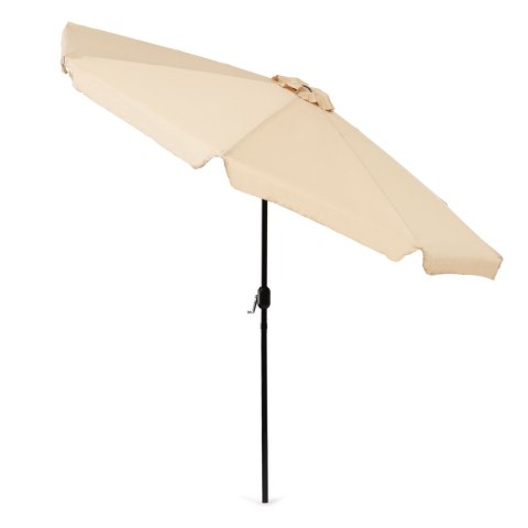 Parasol ogrodowy duży 3 m skośny łamany z korbą beż MultiGarden Parasol ogrodowy duży 3 m skośny łamany z korbą beż MultiGarden