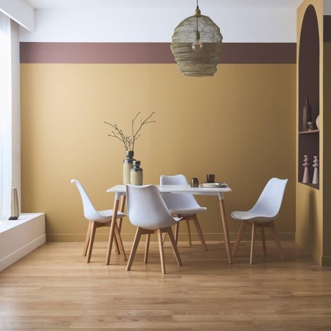 Zestaw 4 krzeseł krzesło do salonu jadalni z poduszką Białe ModernHome Zestaw 4 krzeseł krzesło do salonu jadalni z poduszką Białe ModernHome