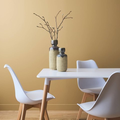 Zestaw 4 krzeseł krzesło do salonu jadalni z poduszką Białe ModernHome Zestaw 4 krzeseł krzesło do salonu jadalni z poduszką Białe ModernHome