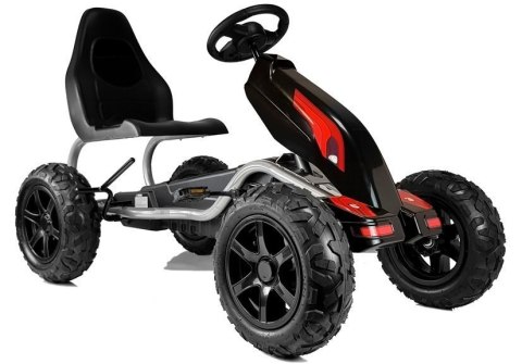 Gokart na Pedały B012 Pompowane Koła Czarny Gokart na Pedały B012 Pompowane Koła Czarny