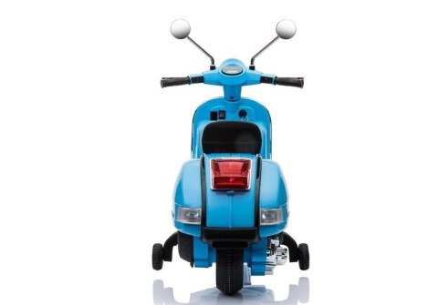 Skuter na Akumulator Vespa Dla Dzieci Światła LED Panel MP3 Niebieski