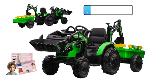 Wielki traktor/koparka na akumulator 720-T z przyczepką 2x45W SX2068 Wielki traktor/koparka na akumulator 720-T z przyczepką 2x45W SX2068