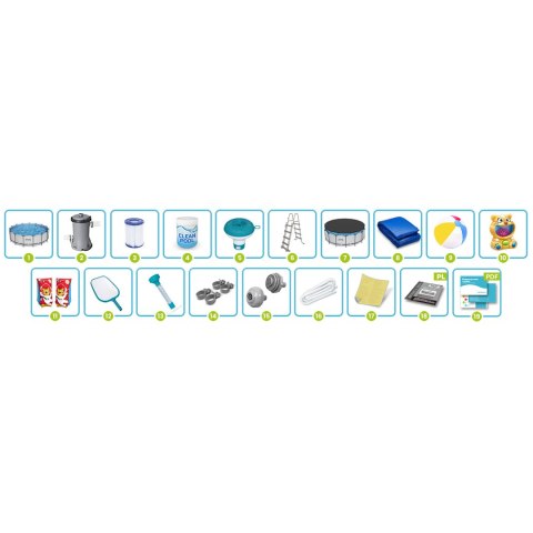 Basen ogrodowy stelażowy 457 x 122 cm 18w1 Bestway 56438 + maszyna do baniek GRATIS Basen ogrodowy stelażowy 457 x 122 cm 18w1 Bestway 56438 + maszyna do baniek GRATIS